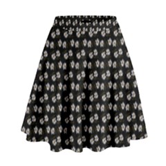 Daisy Black High Waist Skirt by snowwhitegirl