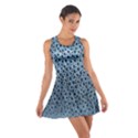 Blue Spotty Pattern Cotton Racerback Dress View1