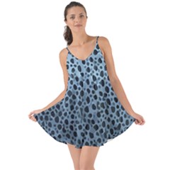 Blue Spotty Pattern Love The Sun Cover Up by LoolyElzayat