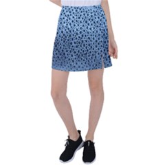 Blue Spotty Pattern Tennis Skirt by LoolyElzayat