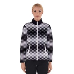 Geometrical blocks, rhombus black and white pattern Winter Jacket