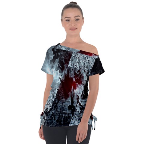 Flamelet Tie-up Tee by Sparkle