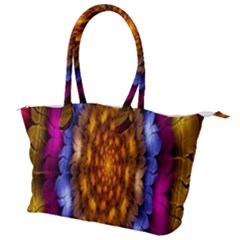Fractal Flower Canvas Shoulder Bag by Sparkle