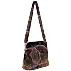 Fractal Geometry Zipper Messenger Bag by Sparkle