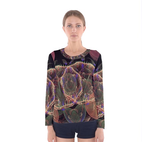 Fractal Geometry Women s Long Sleeve Tee by Sparkle