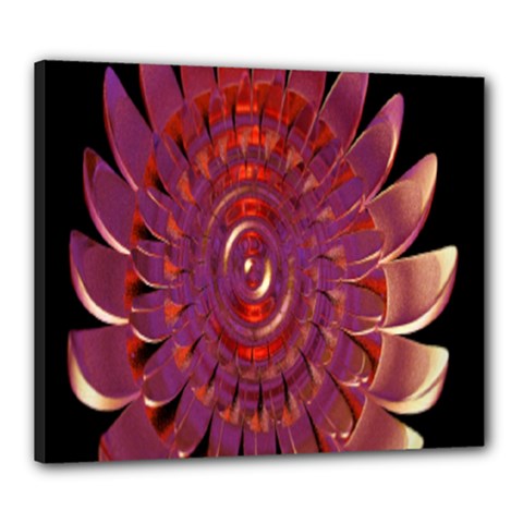 Chakra Flower Canvas 24  X 20  (stretched) by Sparkle