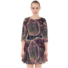 Fractal Geometry Smock Dress by Sparkle