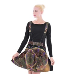 Fractal Geometry Suspender Skater Skirt by Sparkle