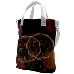 Fractal Geometry Canvas Messenger Bag by Sparkle