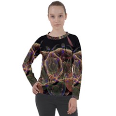 Fractal Geometry Women s Long Sleeve Raglan Tee