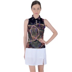 Fractal Geometry Women s Sleeveless Polo Tee by Sparkle