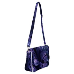 Fractal Web Shoulder Bag With Back Zipper by Sparkle