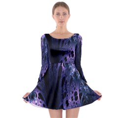 Fractal Web Long Sleeve Skater Dress by Sparkle