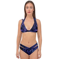 Fractal Web Double Strap Halter Bikini Set by Sparkle