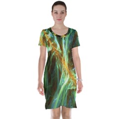 Abstract Illusion Short Sleeve Nightdress by Sparkle