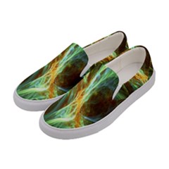 Abstract Illusion Women s Canvas Slip Ons