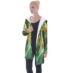 Abstract Illusion Longline Hooded Cardigan by Sparkle