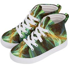Abstract Illusion Kids  Hi-top Skate Sneakers by Sparkle