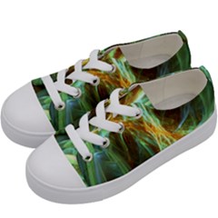 Abstract Illusion Kids  Low Top Canvas Sneakers by Sparkle