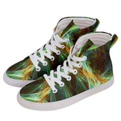Abstract Illusion Men s Hi-top Skate Sneakers by Sparkle