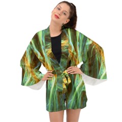 Abstract Illusion Long Sleeve Kimono by Sparkle