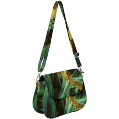 Abstract Illusion Saddle Handbag by Sparkle