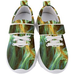 Abstract Illusion Kids  Velcro Strap Shoes