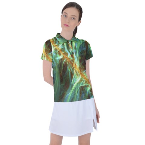 Abstract Illusion Women s Polo Tee by Sparkle