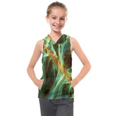 Abstract Illusion Kids  Sleeveless Hoodie by Sparkle