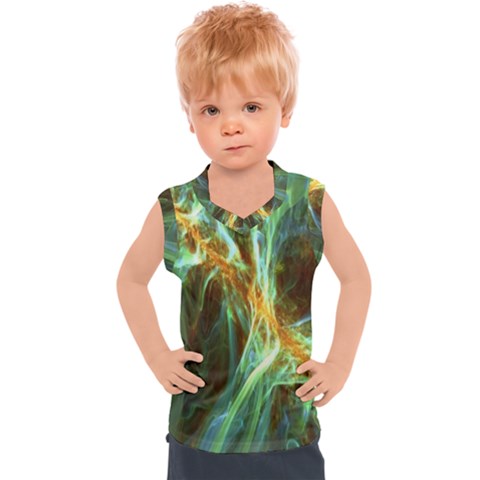 Abstract Illusion Kids  Sport Tank Top by Sparkle