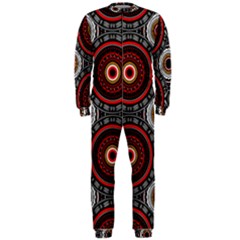 Tribal Aztec Mandala Art Onepiece Jumpsuit (men)  by tmsartbazaar