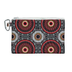 Tribal Aztec Mandala Art Canvas Cosmetic Bag (large) by tmsartbazaar