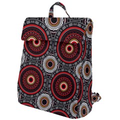 Tribal Aztec Mandala Art Flap Top Backpack by tmsartbazaar