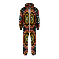 Aztec Multicolor Mandala Hooded Jumpsuit (kids) by tmsartbazaar