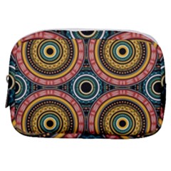 Aztec Multicolor Mandala Make Up Pouch (small) by tmsartbazaar