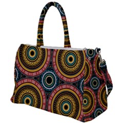 Aztec Multicolor Mandala Duffel Travel Bag by tmsartbazaar