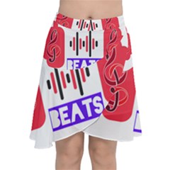 Coolbreez Love  Chiffon Wrap Front Skirt