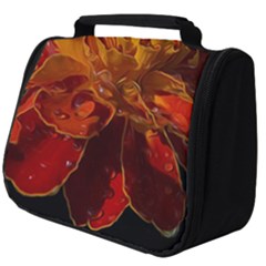 Marigold On Black Full Print Travel Pouch (big) by MichaelMoriartyPhotography