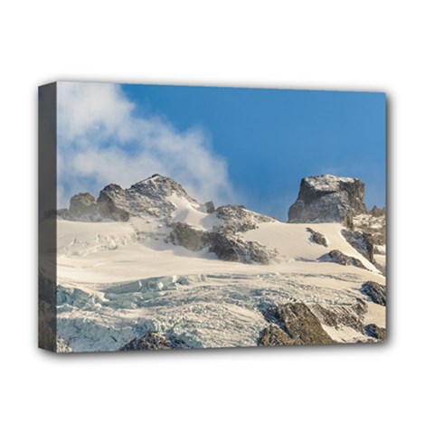 Snowy Andes Mountains, Patagonia - Argentina Deluxe Canvas 16  x 12  (Stretched) 