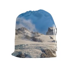 Snowy Andes Mountains, Patagonia - Argentina Drawstring Pouch (XL)