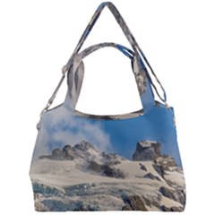 Snowy Andes Mountains, Patagonia - Argentina Double Compartment Shoulder Bag