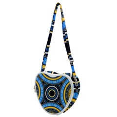 Tribal Zentangle Art Heart Shoulder Bag by tmsartbazaar