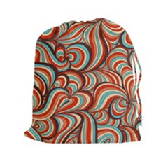 Psychedelic Swirls Drawstring Pouch (2xl) by Filthyphil