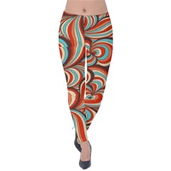 Psychedelic Swirls Velvet Leggings by Filthyphil