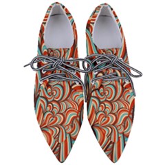 Psychedelic Swirls Pointed Oxford Shoes by Filthyphil