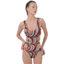 Psychedelic Swirls Side Cut Out Swimsuit View1