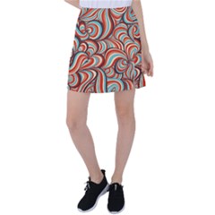 Psychedelic Swirls Tennis Skirt by Filthyphil