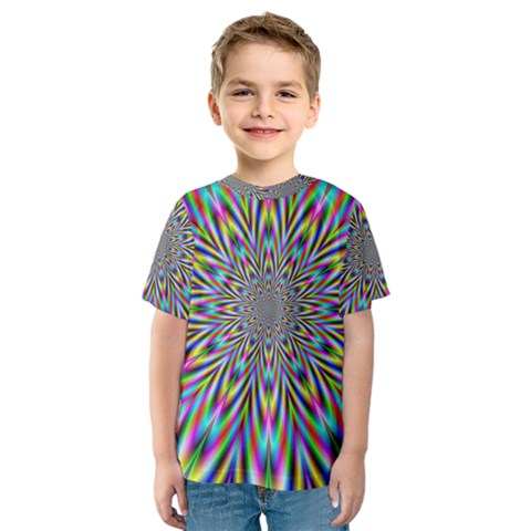 Psychedelic Wormhole Kids  Sport Mesh Tee by Filthyphil