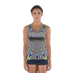 Psychedelic Wormhole Sport Tank Top  by Filthyphil