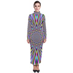 Psychedelic Wormhole Turtleneck Maxi Dress by Filthyphil